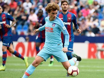 Griezmann, contra el Levante la pasada temporada.