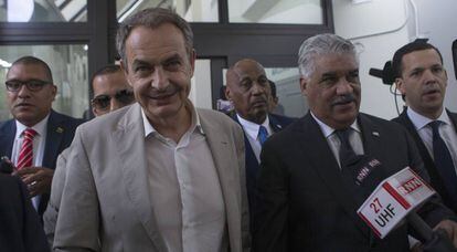 El expresidente del Gobierno español José Luis Rodríguez Zapatero, el pasado 13 de septiembre en Santo Domingo.