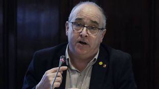 El consejero de Educación, Josep Bargalló, este viernes en el Parlament.