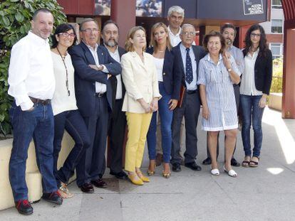 En la imagen, los 19 cooperantes reconocidos por la Uni&oacute;n Europea en Madrid.