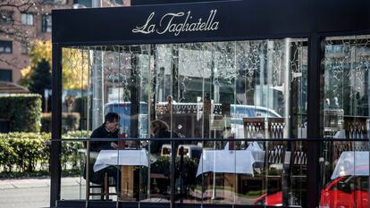 Restaurante de La Tagliatella situado en la Avenida de los Andes de Madrid.