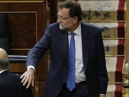 Cristobal Montoro y Mariano Rajoy, en una imagen de archivo.