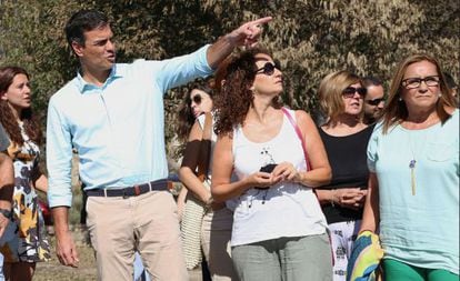 Pedro Sanchez en la sierra de Gata (Cáceres)