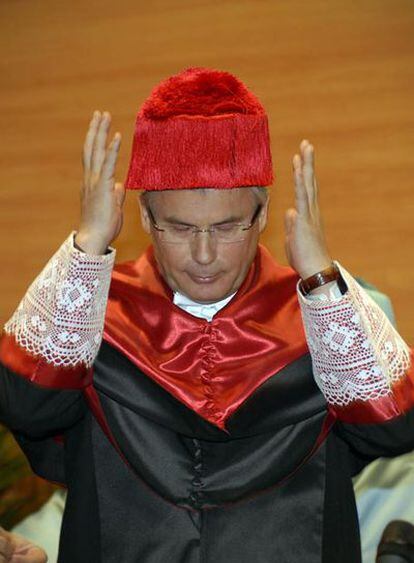 Baltasar Garzón, ayer, en la Universidad de Jaén.