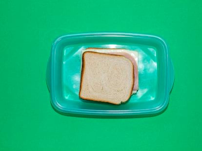 Un sándwich mixto, ejemplo de “comida de blancos” en las redes sociales chinas.