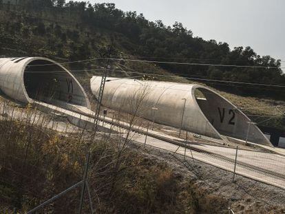 Túnels del pas transfronterer de l'AVE al Pertús.