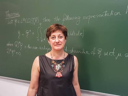 Giulia de Nunno, ganadora del premio internacional Su Buchim a la investigación matemática de alto nivel en regiones en desarrollo.