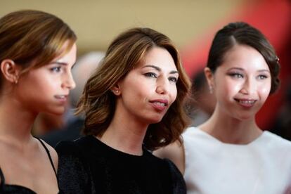 Emma Watson, Sophia Coppola y Katie Chang en la presentación de 'The Bling Ring'.