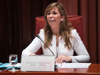 Sánchez-Camacho aquest divendres al Parlament.