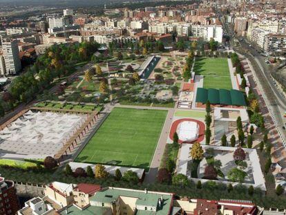 Proyecto del parque en Chamberí que llegará al barrio en los próximos años tras el cierre del campo de golf.