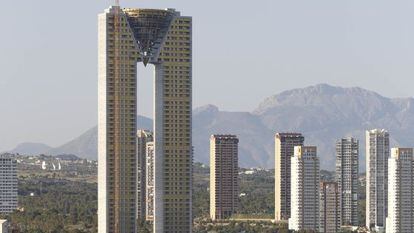 Vista del rascacielos InTempo, en Benidorm.