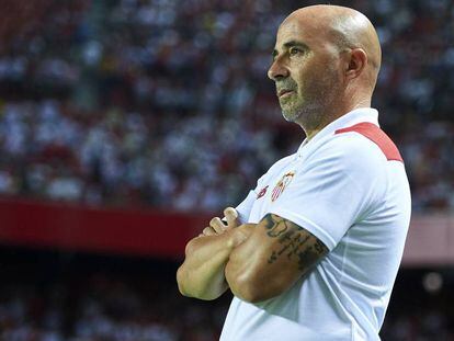 Sampaoli, en el duelo de ida en el S&aacute;nchez Pizju&aacute;n. 