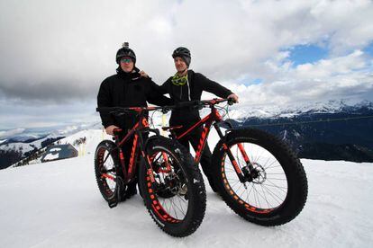 'Fatbike', en Le Mourtis, Francia.