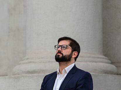 El presidente de Chile, Gabriel Boric, el 6 de septiembre en La Moneda.