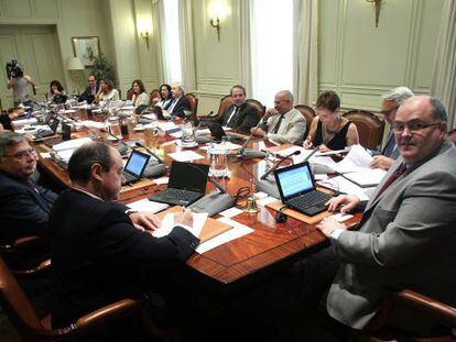 Primera reunión del Consejo General del Poder Judicial tras la dimisión de Carlos Dívar.
