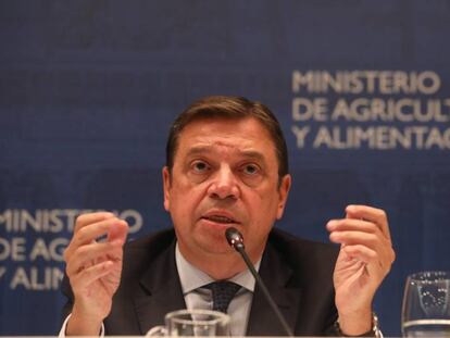 El ministro de Agricultura y Pesca en funciones, Luis Planas