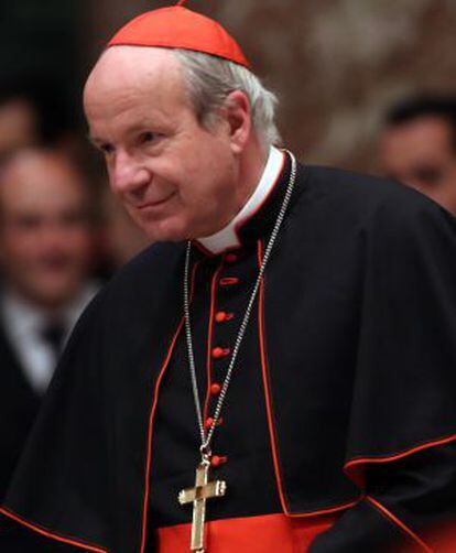 El arzobispo de Viena, Cardenal Christoph Schonborn, ayer en la basílica de San Pedro