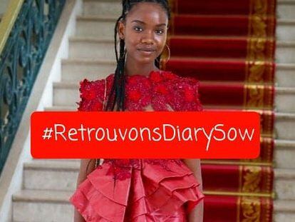 Diary Sow, una ejemplar estudiante senegalesa en París, desaparecida desde el 4 de enero.