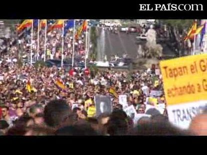 Manifestación en Madrid de apoyo a Garzón