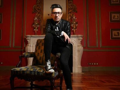 Patricio Pron, en enero tras la entrega del premio Alfaguara. 