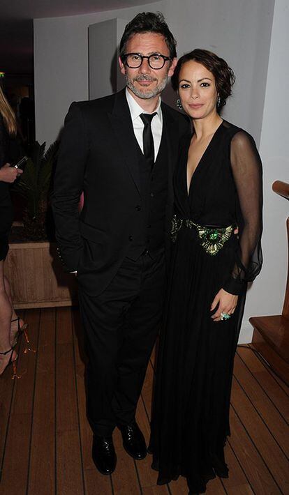 Michel Hazanavicius y Bérénice Bejo, con vestido de Gucci Pre-Fall 2012.