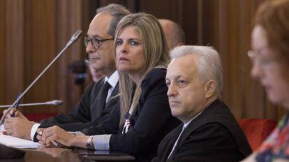 Ana Hermoso, durante el juicio en la Audiencia Provincial de Sevilla.