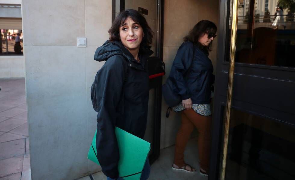 Juana Rivas, en los juzgados de Granada en 2018. 