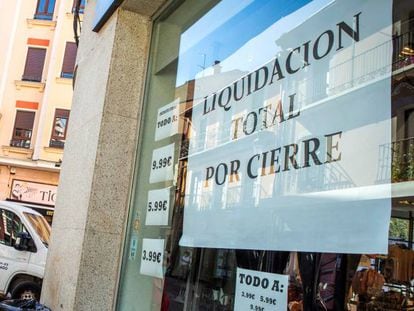 Comercio en liquidación por cierre en Aranda de Duero (Burgos).