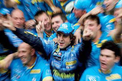 Alonso tras proclamarse campeón del mundo.
