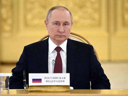 El presidente de Rusia, Vladímir Putin, en el Kremlin el 16 de mayo.