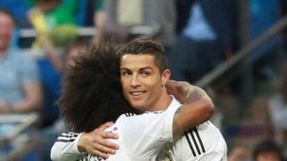 Cristiano Ronaldo celebra su segundo gol.