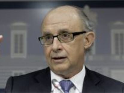 El ministro de Hacienda y Administraciones P&uacute;blicas, Crist&oacute;bal Montoro. EFE/Archivo