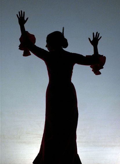 Belén Maya, en <i>Bailes alegres para personas tristes,</i> el pasado lunes en el Teatro Villamarta de Jerez.