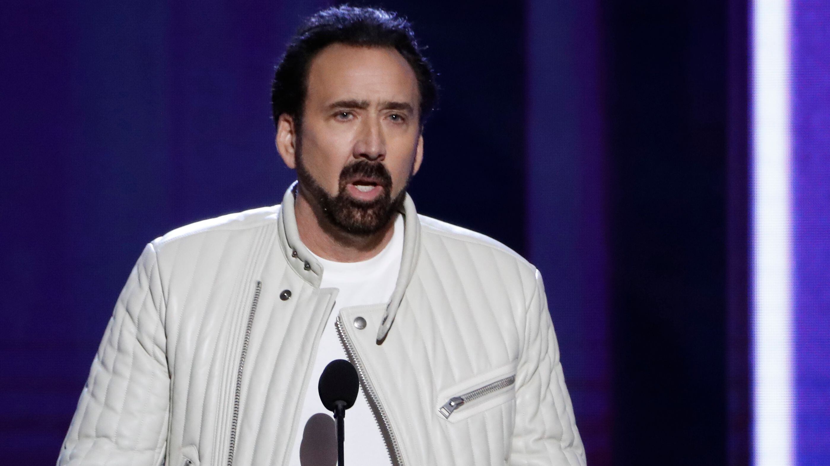 El actor Nicolas Cage en los Film Independent Spirit Awards, en Santa Monica, California, en febrero de 2020.