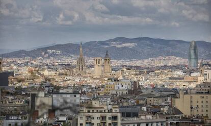 Barcelona durant el primer confinament, sense els alts índexs de contaminació.