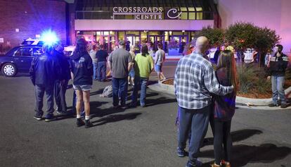 Entrada al centre comercial Crossroads, a Minneapolis.