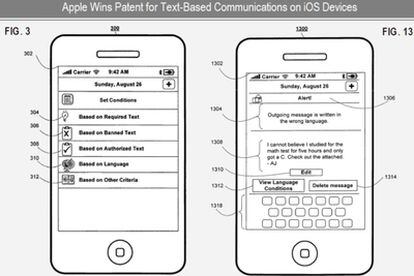 Apple patenta un sistema de filtrado de mensajes desde el móvil.