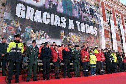 El acto de homenaje a los voluntarios que trabajaron el 11-M