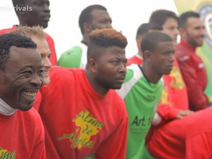 Los jugadores del Alma de África, en un partido reciente.