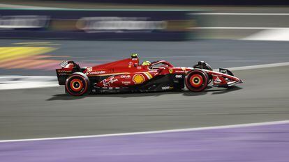 Un vehículo de Ferrari en el gran premio de Formula 1 de Arabia Saudí.