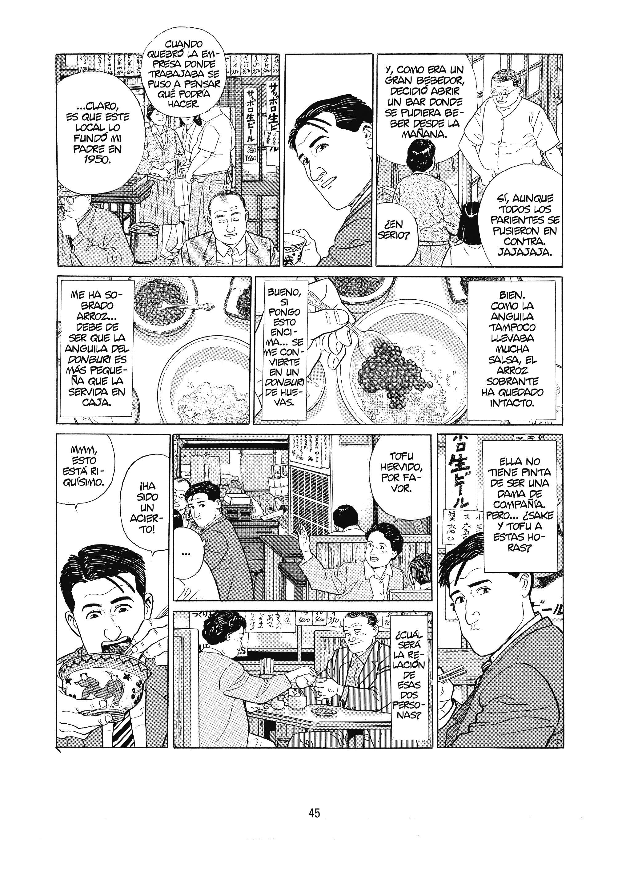 Interior del manga El gourmet solitario (Astiberri Ediciones).