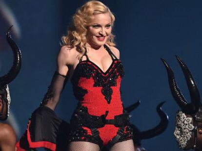 Madonna, durante una actuaci&oacute;n.
