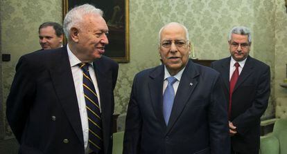 José Manuel García-Margallo, y el vicepresidente del Consejo de Ministros de Cuba, Ricardo Cabrisas este martes en Madrid.
