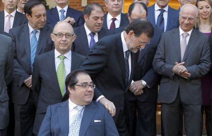 Gerardo Crespo junto al presidente del gobierno en la Moncloa