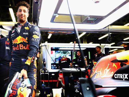 Ricciardo, en el circuito de Bakú.