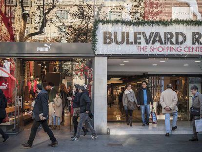 Entrada a les galeries del Bulevard Rosa, en una imatge d'arxiu.