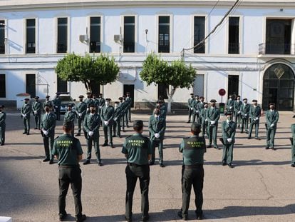 Acto de presentación de los 37 guardias civiles alumnos que completarán su formación en Córdoba, en 2021.