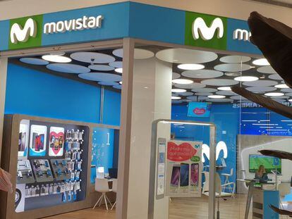 Una tienda de Movistar en Madrid. 