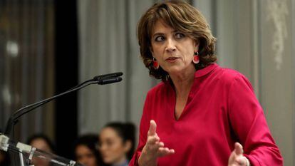 La ministra de Justicia en funciones, Dolores Delgado, el pasado noviembre.