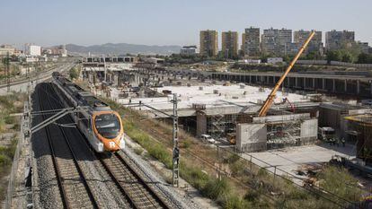 Obras de estación de La Sagrera